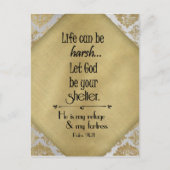 Inspiration ermutigend Psalmen Verse mit Zitat Postkarte (Vorderseite)