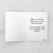 Inspiration, Ermutigung, Motivierend Dankeskarte (Innenseite)