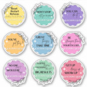 Inspiration - Ermutigung, Motivierend Zitate Aufkleber (Vorderseite)