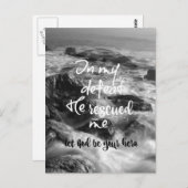 Inspiration, Ermutigung zum Zitat von Gott Postkarte (Vorne/Hinten)