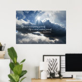 Inspiration "Erstellen Sie sich selbst" Sky Ai Art Poster (Heimbüro)