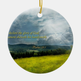 Inspiration - ewige Hoffnung - Psalmen 19-1 Keramikornament