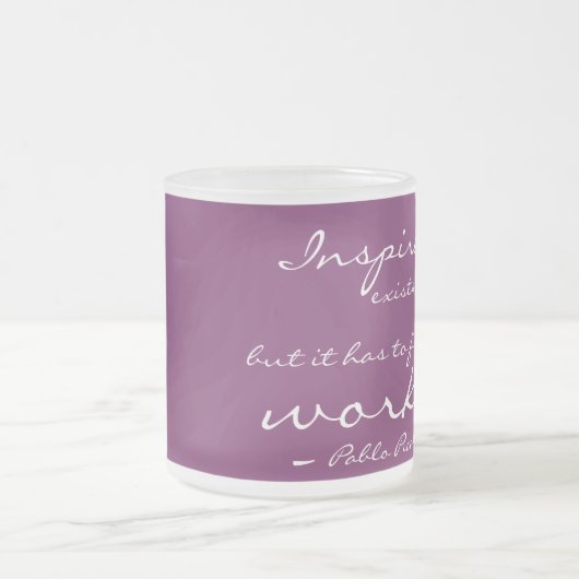 Inspiration existiert, aber Sie müssen finden, das Mattglastasse (Mittel)