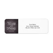 Inspiration folgen Sie Ihrem Wunschzitat (Vorne)