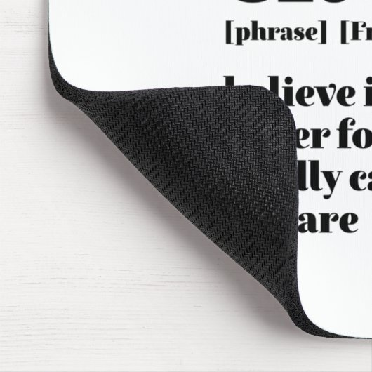 Inspiration Französisch glauben Sie sich selbst Cr Mousepad (Ecke)