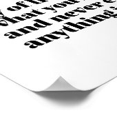 Inspiration Französisch Word Joy of Life Vivre Poster (Ecke)