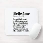 Inspiration Französisch Wort Schönes Soul Belle Am Mousepad (Mit Mouse)
