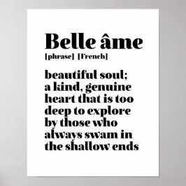 Inspiration Französisch Wort Schönes Soul Belle Am Poster
