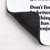 Inspiration Französisch Zitat Pas De Vivre Mousepad (Ecke)