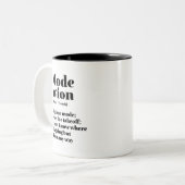 Inspiration Französischer Reisemodus Avion Flugzeu Zweifarbige Tasse (Vorderseite Links)