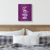 Inspiration: Freude, die mein Soul-Zitat überflute Leinwanddruck (Insitu (Schlafzimmer))