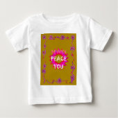 Inspiration Frieden mit Ihnen Vector Design Art Baby T-shirt (Vorderseite)