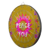 Inspiration Frieden mit Ihnen Vector Design Art Dartscheibe (Vorderseite rechts)