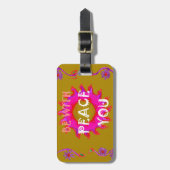 Inspiration Frieden mit Ihnen Vector Design Art Gepäckanhänger (Vorderseite vertikal)