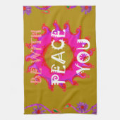 Inspiration Frieden mit Ihnen Vector Design Art Handtuch (Vertikal)