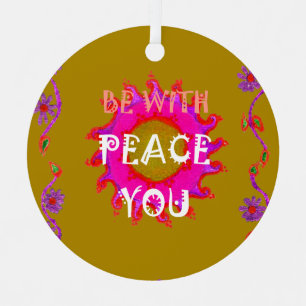 Inspiration Frieden mit Ihnen Vector Design Art Weihnachtsschmuck