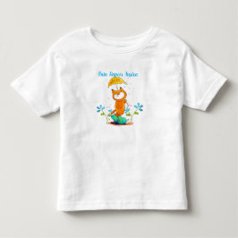 Inspiration Frühlingsfox mit Regenschirm Kleinkind T-shirt