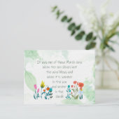 Inspiration Frühlingsgedicht Charles Dickens Postkarte (Stehend Vorderseite)