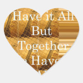 Inspiration für afrikanische Wildtiergestaltung Herz-Aufkleber (Vorderseite)