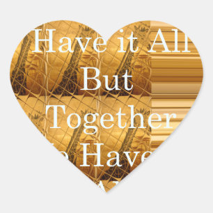 Inspiration für afrikanische Wildtiergestaltung Herz-Aufkleber