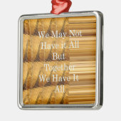 Inspiration für afrikanische Wildtiergestaltung Silbernes Ornament (Links)