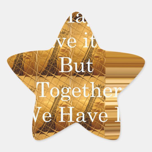 Inspiration für afrikanische Wildtiergestaltung Stern-Aufkleber (Vorderseite)