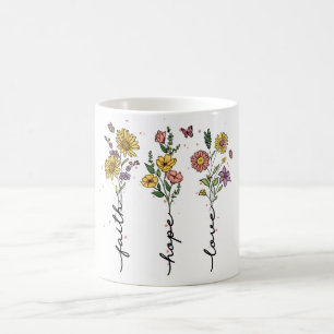 Inspiration für Christliche Blütenveröffentlichung Kaffeetasse