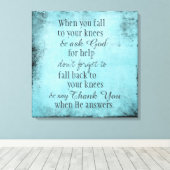 Inspiration für Christliche Zitate Leinwanddruck (Insitu (Holzboden))