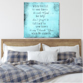 Inspiration für Christliche Zitate Leinwanddruck (Insitu (Schlafzimmer))