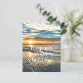 Inspiration für Christliches Sonnenaufgang Postkarte (Stehend Vorderseite)