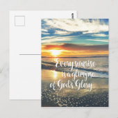 Inspiration für Christliches Sonnenaufgang Postkarte (Vorne/Hinten)