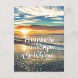 Inspiration für Christliches Sonnenaufgang Postkarte