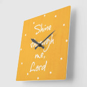 Inspiration für Christliches Zitat-Bejahungsgebet Quadratische Wanduhr (Winkel)