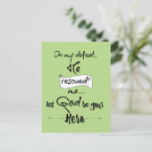 Inspiration für Christliches Zitat Postkarte (Stehend Vorderseite)