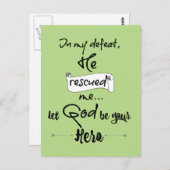 Inspiration für Christliches Zitat Postkarte (Vorne/Hinten)