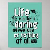 Inspiration für das Adventure Quote Poster (Vorne)