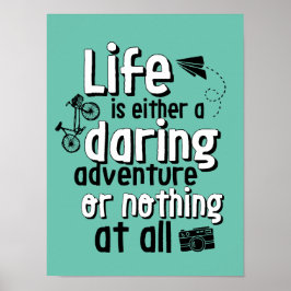 Inspiration für das Adventure Quote Poster