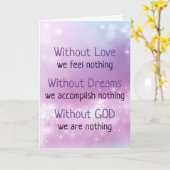 Inspiration für das Leben ohne Liebe, Hoffnung, Go Karte (Gelbe Blume)