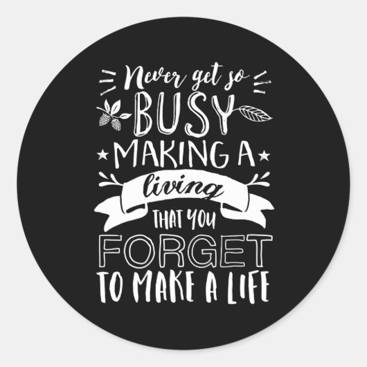 Inspiration für das Leben schätzen Ihre Liebe Runder Aufkleber (Vorderseite)