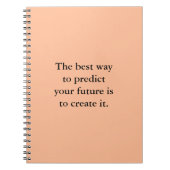 Inspiration für das Motivierend Notebook der Zukun Notizblock (Vorderseite)