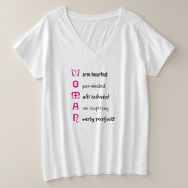 Inspiration für den Text der FRAU Große Größe T-Shirt