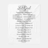 Inspiration für die Gottesschrift gelassen Fleecedecke (Vorderseite)