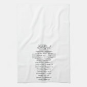 Inspiration für die Gottesschrift gelassen Geschirrtuch (Vertikal)