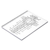 Inspiration für die Gottesschrift gelassen Notizblock (Linke Seite)