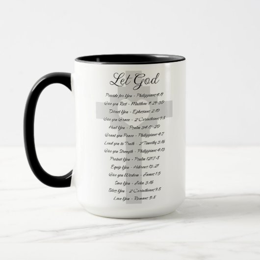 Inspiration für die Gottesschrift gelassen Tasse (Links)