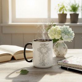 Inspiration für die Gottesschrift gelassen Tasse