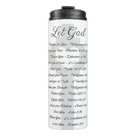 Inspiration für die Gottesschrift gelassen Thermosbecher