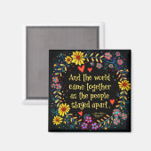 Inspiration für die Welt kam zusammen Inspiritivit Magnet (Vorderseite/Rückseite)