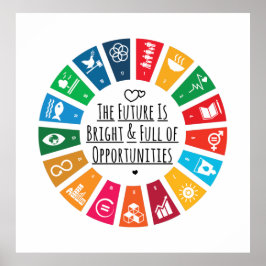 Inspiration für die Zukunft - Motivierend Wandkuns Poster