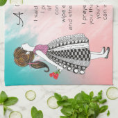 Inspiration für ein Gebet für dich Poster Geschirrtuch (Gefaltet)